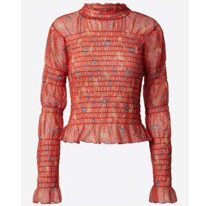 Free People Shirt in Red Size S